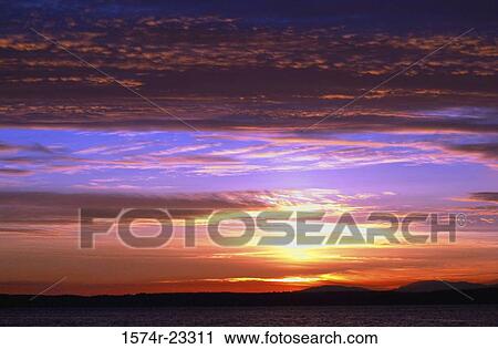 Sunset over the sea, Carkeek Park, Seattle, Washington State, USA View Large Photo Image Stock Image - Sunset over the sea, Carkeek Park, Seattle, Washington State, USA. Fotosearch