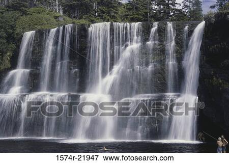 Tsusiat Falls, Pacific Rim National Park, British Columbia, Canada View Large Photo Image Stock Photo - Tsusiat Falls, Pacific Rim National Park, British Columbia, Canada. Fotosearch