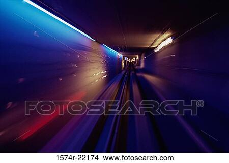 Picture - Underground manmade tunnel. Fotosearch