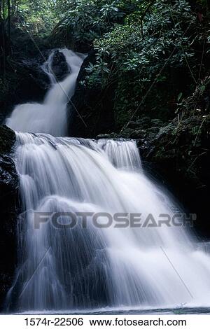 Waterfall at Hawaii, USA View Large Photo Image Stock Photograph - Waterfall at Hawaii, USA. Fotosearch