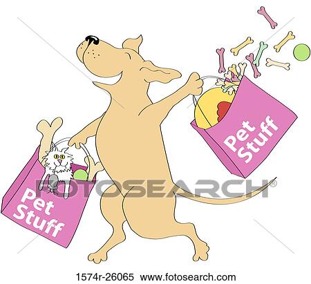 Canine Shopper Linda Braucht (b. 20th C. /American) Computer graphics View Large Photo Image Stock Photography - Canine Shopper Linda Braucht (b. 20th C. /American) Computer graphics. Fotosearch