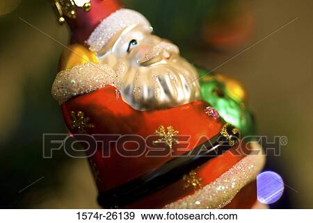 Stock Photo - Close-up of a figurine of Santa Claus. Fotosearch