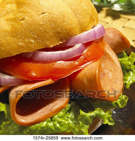 Stock Photo - Close-up of a sandwich. Fotosearch