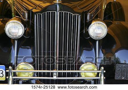 Close-up of a vintage car View Large Photo Image Stock Photo - Close-up of a vintage car. Fotosearch