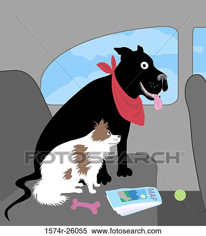 Doggie Travel 2 Linda Braucht (b. 20th C. /American) Computer Graphics View Large Photo Image Stock Photography - Doggie Travel 2 Linda Braucht (b. 20th C. /American) Computer Graphics. Fotosearch
