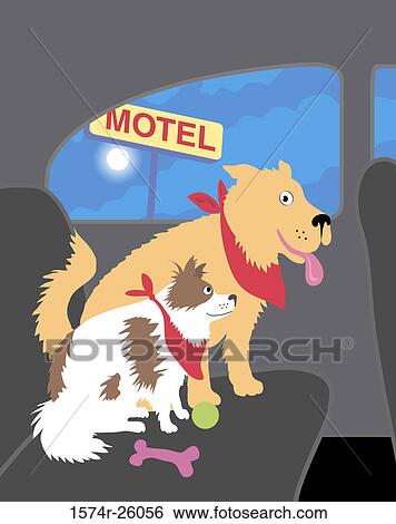 Doggie Travel 3 Linda Braucht (b. 20th C. /American) Computer Graphics View Large Photo Image Stock Photograph - Doggie Travel 3 Linda Braucht (b. 20th C. /American) Computer Graphics. Fotosearch