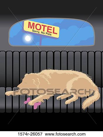 Stock Photo - Doggie Travel 4 Linda Braucht (b. 20th C. /American) Computer Graphics. Fotosearch