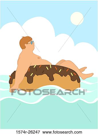 Donut Floater Linda Braucht (b. 20th C. /American) Computer graphics View Large Photo Image Stock Photo - Donut Floater Linda Braucht (b. 20th C. /American) Computer graphics. Fotosearch