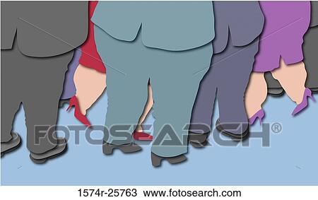 Fat Professionals 2 Linda Braucht (b. 20th C. /American) Computer graphics View Large Photo Image Stock Image - Fat Professionals 2 Linda Braucht (b. 20th C. /American) Computer graphics. Fotosearch