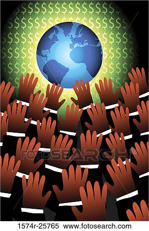 Stock Photography - Global Trading Linda Braucht (b. 20th C. /American) Computer graphics. Fotosearch