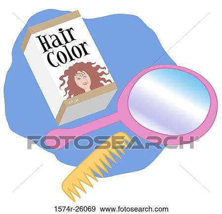 Stock Photo - Hair Color Linda Braucht (b. 20th C. /American) Computer graphics. Fotosearch