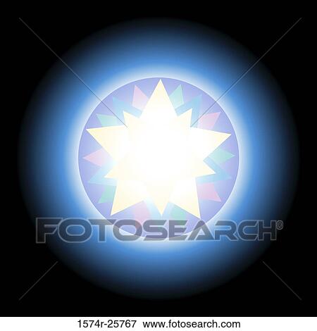 Stock Photo - Light of the World 4 Linda Braucht (b. 20th C. /American) Computer graphics. Fotosearch