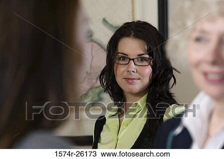 Stock Image - Portrait of a businesswoman. Fotosearch