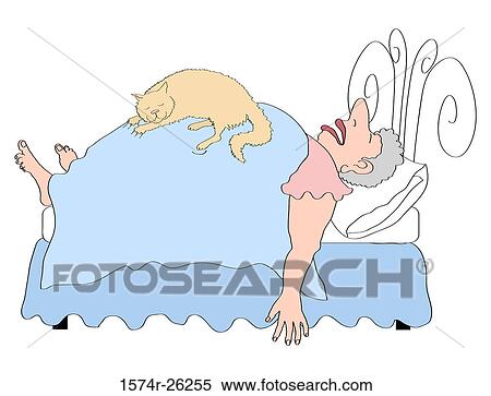 Stock Photography - Sleeping 2 Linda Braucht (b. 20th C. /American) Computer graphics. Fotosearch