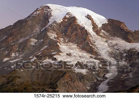 Snow on a mountain, Mount Rainier, Mount Rainier National Park, Washington, USA View Large Photo Image Stock Photography - Snow on a mountain, Mount Rainier, Mount Rainier National Park, Washington, USA. Fotosearch