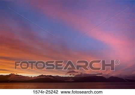 Sunset over mountains, Hood Canal, Olympic Mountains, Washington, USA View Large Photo Image Stock Image - Sunset over mountains, Hood Canal, Olympic Mountains, Washington, USA. Fotosearch