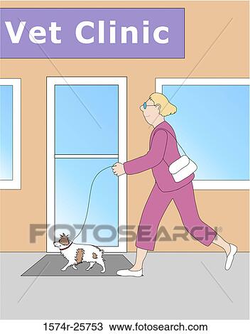 Stock Image - Vet Clinic Linda Braucht (b. 20th C. /American) Computer graphics. Fotosearch