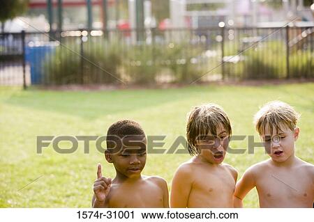 Bare chested boys making faces View Large Photo Image Stock Image - Bare chested boys making faces. Fotosearch