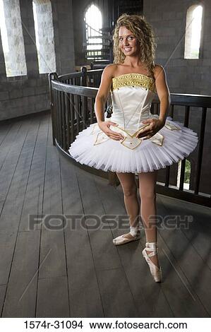 Portrait of a young woman practicing ballet dancing View Large Photo Image Picture - Portrait of a young woman practicing ballet dancing. Fotosearch