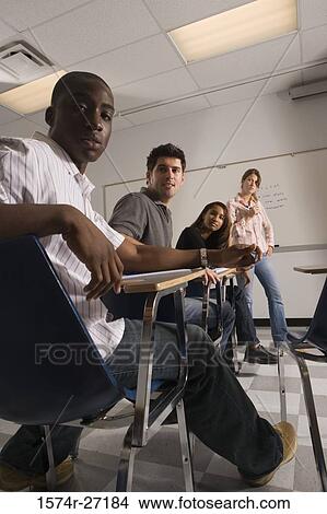 Portrait of university students in the classroom View Large Photo Image Picture - Portrait of university students in the classroom. Fotosearch