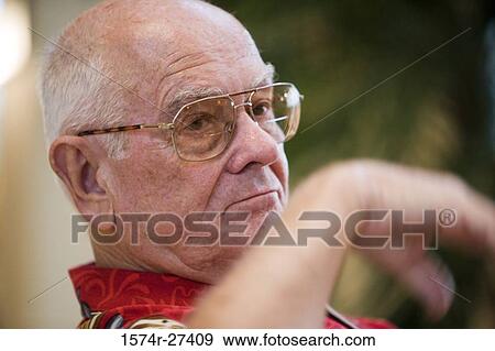 Senior man contemplating View Large Photo Image Stock Photo - Senior man contemplating. Fotosearch