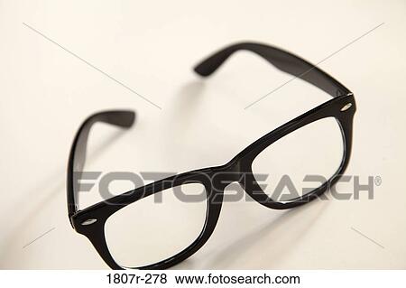 Black eyeglasses View Large Photo Image Stock Photo - Black eyeglasses. Fotosearch