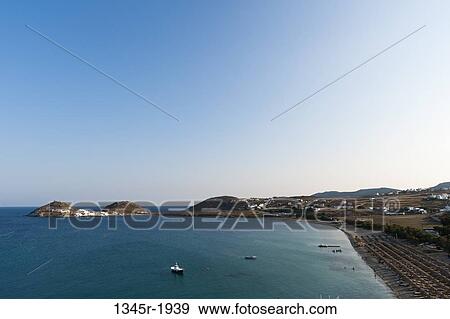 Stock Photo - Cape Tarsanas and Kalafati Beach, Mykonos, Cyclades Islands, Greece. Fotosearch