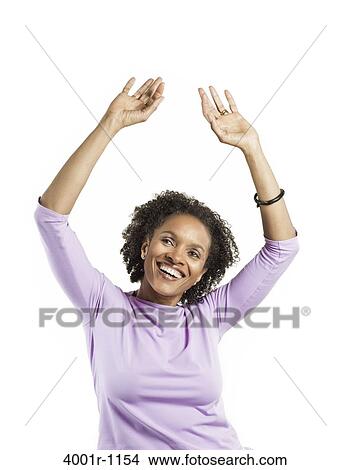 Picture - Close-up of a mid adult woman smiling. Fotosearch