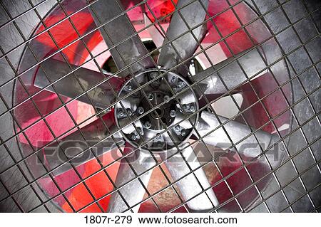 Close-up of an industrial ventilation fan View Large Photo Image Stock Photo - Close-up of an industrial ventilation fan. Fotosearch