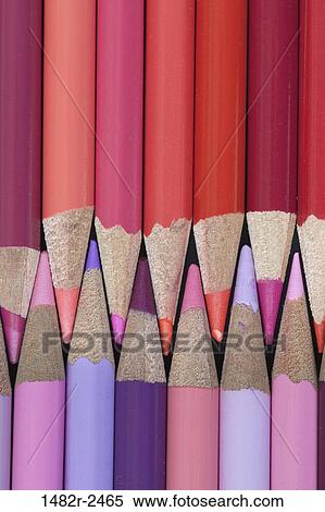 Stock Photography - Close-up of colored pencils. Fotosearch