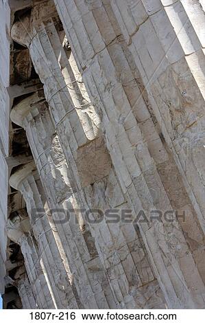 Close up of greek columns View Large Photo Image Stock Photograph - Close up of greek columns. Fotosearch