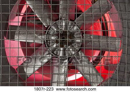 Close up of industrial fan behind metal grate View Large Photo Image Stock Image - Close up of industrial fan behind metal grate. Fotosearch