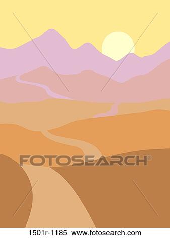 Desert sunset View Large Photo Image Stock Photography - Desert sunset. Fotosearch