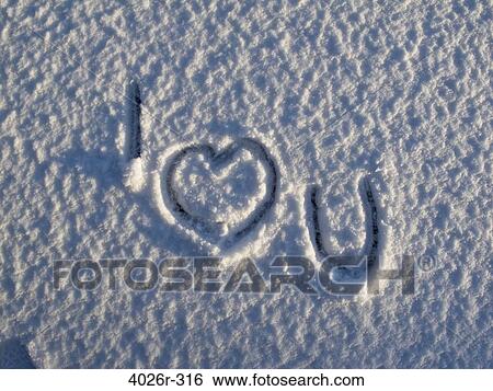 I Love You written on snow View Large Photo Image Stock Photograph - I Love You written on snow. Fotosearch