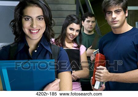 Portrait of university students smiling View Large Photo Image Stock Photography - Portrait of university students smiling. Fotosearch
