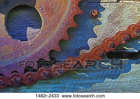 Rusty gear and chain, Hansville, Kitsap County, Washington State, USA View Large Photo Image Stock Image - Rusty gear and chain, Hansville, Kitsap County, Washington State, USA. Fotosearch