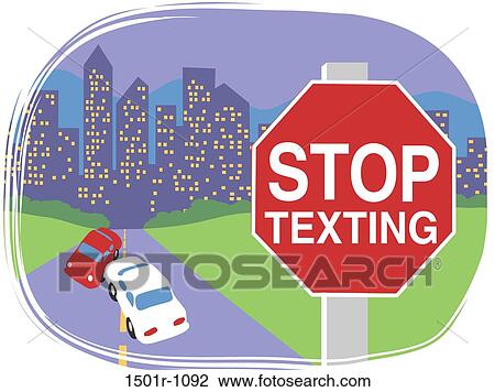 Stop texting, illustration View Large Photo Image Stock Image - Stop texting, illustration. Fotosearch
