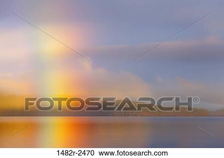 Sunrise rainbow over the sea, Hood Canal, Seabeck, Kitsap County, Washington State, USA View Large Photo Image Stock Image - Sunrise rainbow over the sea, Hood Canal, Seabeck, Kitsap County, Washington State, USA. Fotosearch