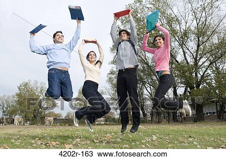 University students jumping View Large Photo Image Stock Image - University students jumping. Fotosearch