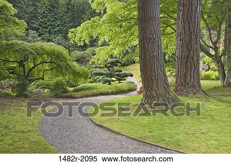 USA, Washington, Bainbridge Island, Bloedel Reserve, footpath View Large Photo Image Stock Photography - USA, Washington, Bainbridge Island, Bloedel Reserve, footpath. Fotosearch