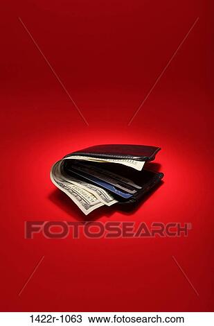 Stock Image - Wallets with US dollars. Fotosearch