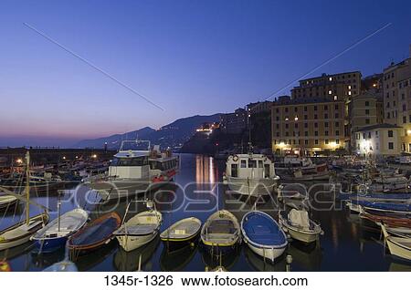 Boats in the sea, Camogli, Liguria, Italy View Large Photo Image Stock Photograph - Boats in the sea, Camogli, Liguria, Italy. Fotosearch
