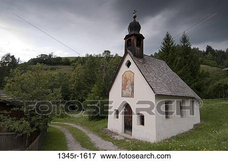 Church on a landscape, San Pietro, Funes Valley, Dolomites, Trentino-Alto-Adige, Italy View Large Photo Image Stock Photo - Church on a landscape, San Pietro, Funes Valley, Dolomites, Trentino-Alto-Adige, Italy. Fotosearch
