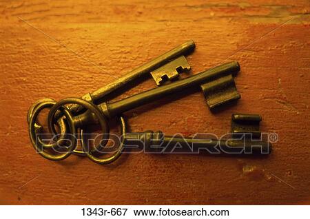 Stock Photo - Close-up of a bunch of keys. Fotosearch