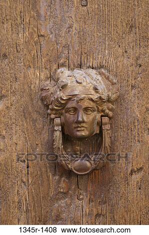 Close-up of a door knocker View Large Photo Image Stock Photo - Close-up of a door knocker. Fotosearch