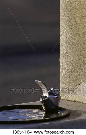 Picture - Close-up of a drinking fountain. Fotosearch