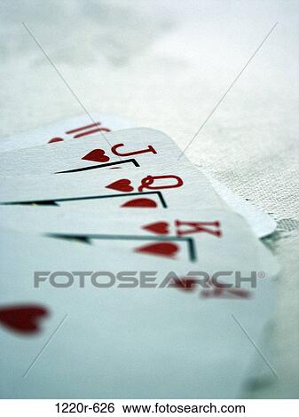 Stock Photograph - Close-up of a fanned out hand of playing cards. Fotosearch