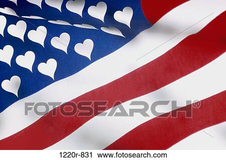 Close-up of an American flag View Large Photo Image Stock Image - Close-up of an American flag. Fotosearch