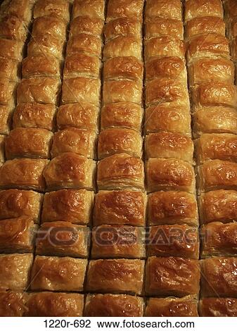 Close-up of baklava View Large Photo Image Stock Image - Close-up of baklava. Fotosearch