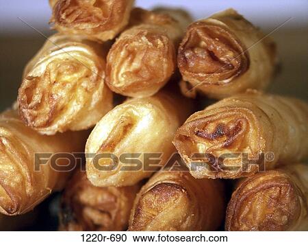 Close-up of pastry rolls View Large Photo Image Stock Image - Close-up of pastry rolls. Fotosearch